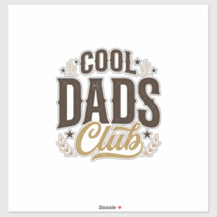 Sticker Club des papas cools Conception de chemise vintage
