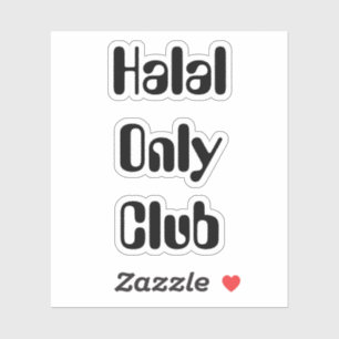 Sticker Club Halal Only