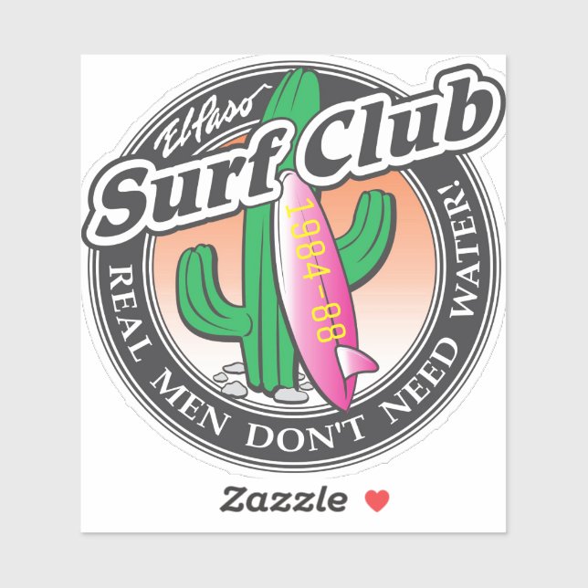 Sticker Club Surf El Paso (Feuille)
