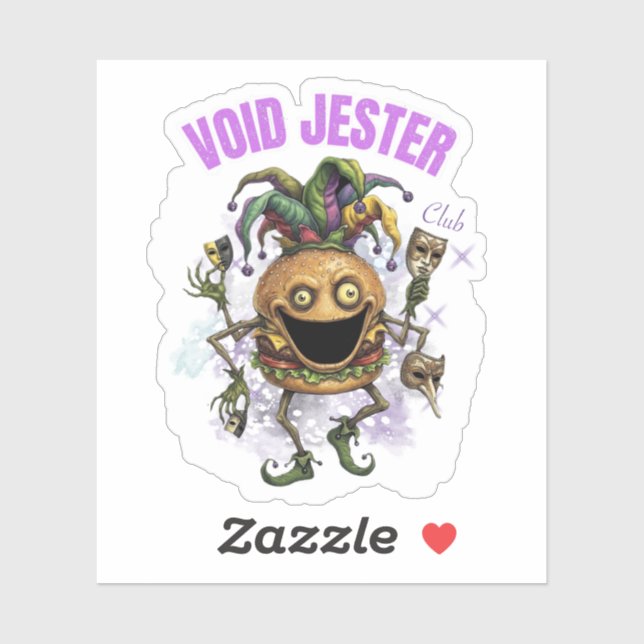 Sticker Club Void Jester - Burger d'ami  (Feuille)