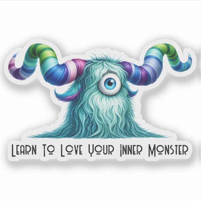 Sticker Clyde - Monstre Curieux Borgne (Devant)