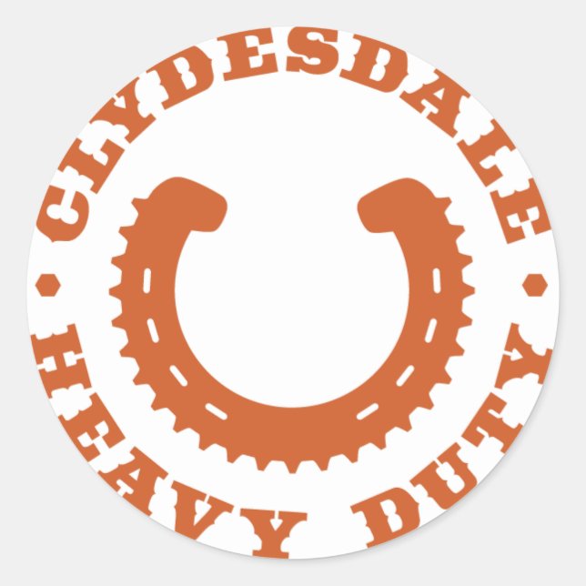 Sticker Clydesdale MTB "Heavy Duty" (Devant)