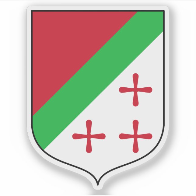 Sticker CoA of the State of Katanga (1960–1963), DR Congo (Devant)