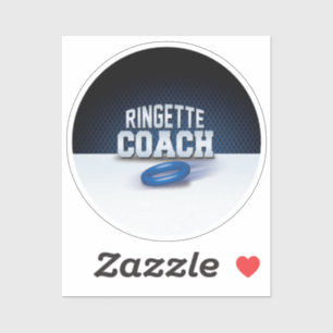 Sticker 'Coach Ringette'