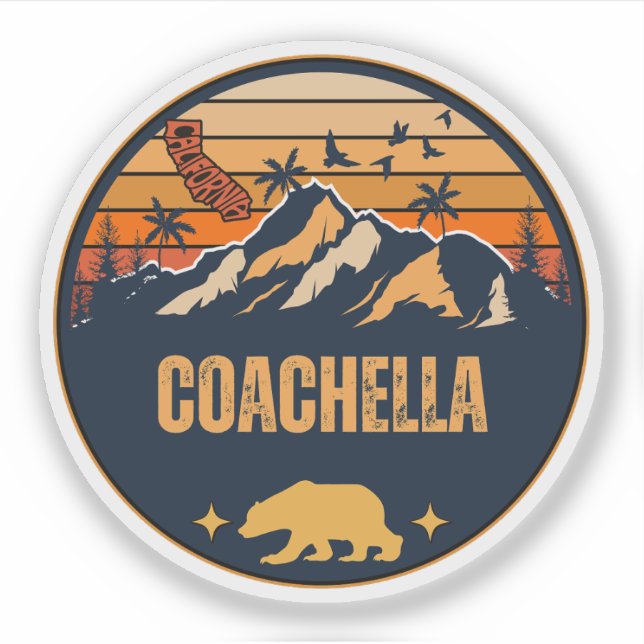 Sticker Coachella, Californie (Devant)