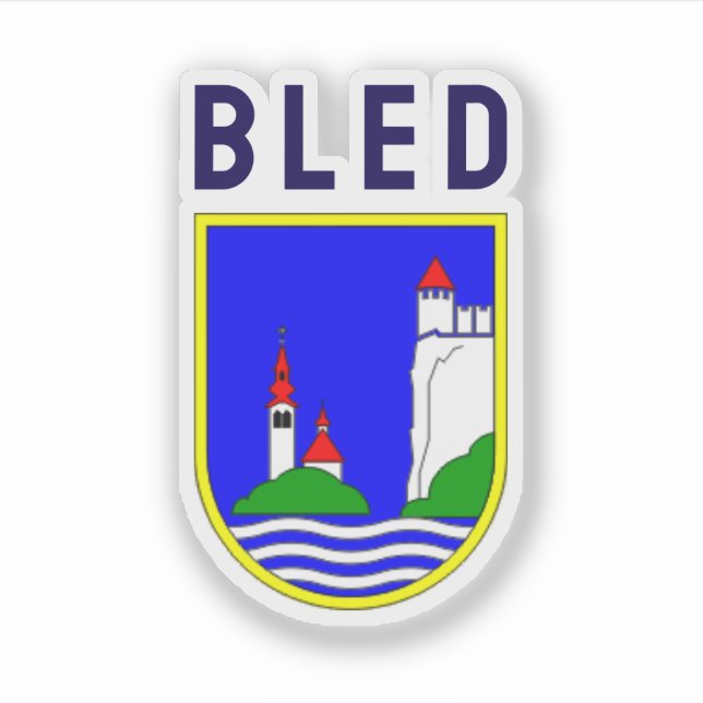 Sticker Coat of arms of Bled, Slovenia (Devant)