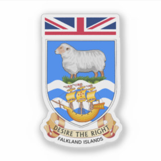 Sticker Coat of Arms of Falkland Islands