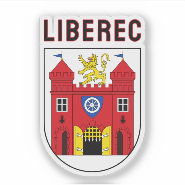 Sticker Coat of Arms of Liberec, Czech Republic (Devant)