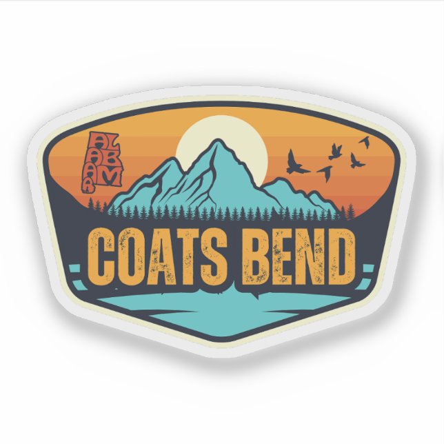 Sticker Coats Bend, Alabama (Devant)
