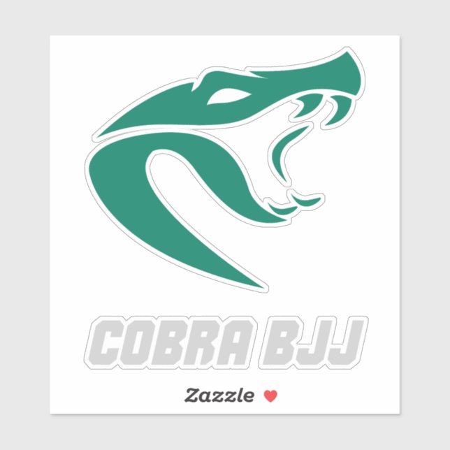 Sticker Cobra BJJ Grappling Fighter (Feuille)