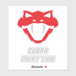 Sticker Cobra Muay Thai Martial Arts
