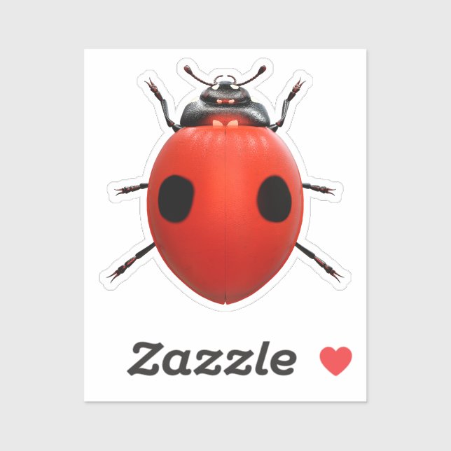 Sticker Coccinelle Chanceuse (Feuille)