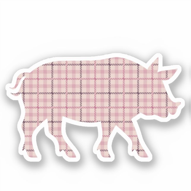 Sticker Cochon rose (Recto)