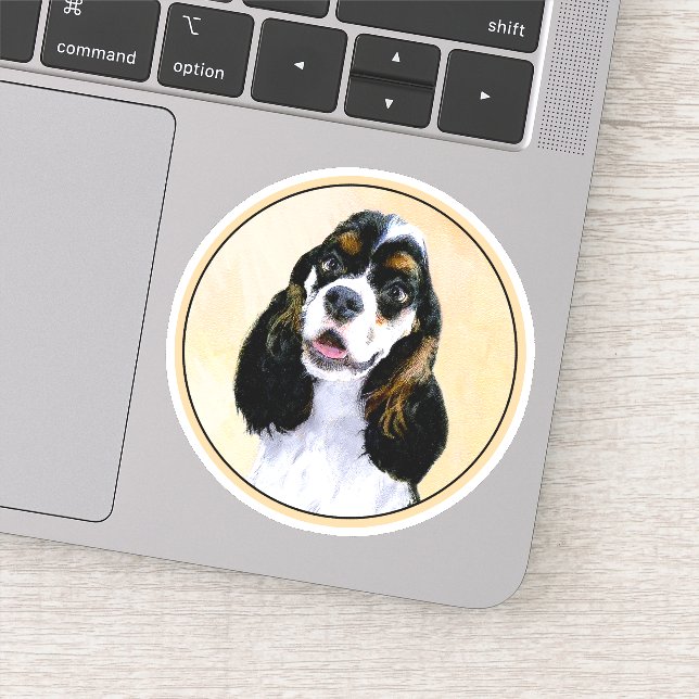 Sticker Cocker Spaniel (Parti) Peinture - Art Chien origin (Détail)