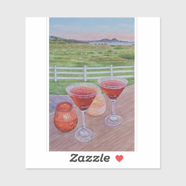 Sticker Cocktails au Mission Ranch  (Feuille)