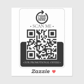Sticker Code et logo QR de votre entreprise