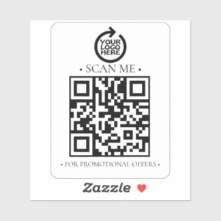 Sticker Code et logo QR de votre entreprise