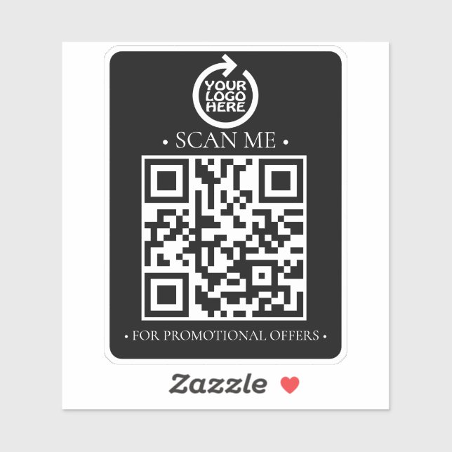 Sticker Code et logo QR de votre entreprise (Feuille)