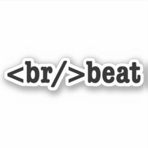 Sticker code HTML breakbeat