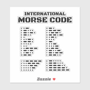 Sticker Code Morse International