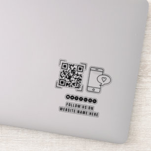 Sticker Code QR de l'entreprise   Suivez-nous