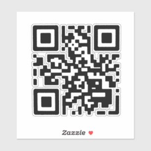 Sticker Code QR de Never Gonna Give You Up, jamais je ne t