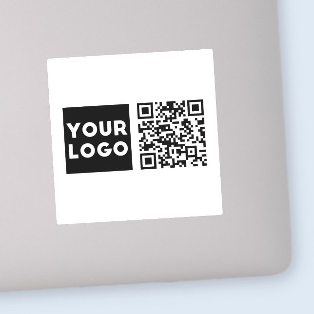 Sticker Code QR modifiable et logo ou image de votre entre (Créateur téléchargé)