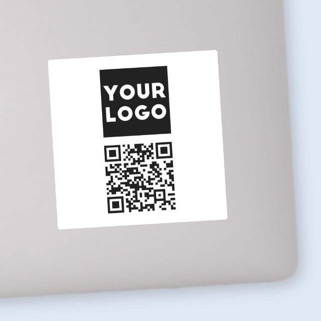 Sticker Code QR modifiable et logo ou image de votre entre (Créateur téléchargé)