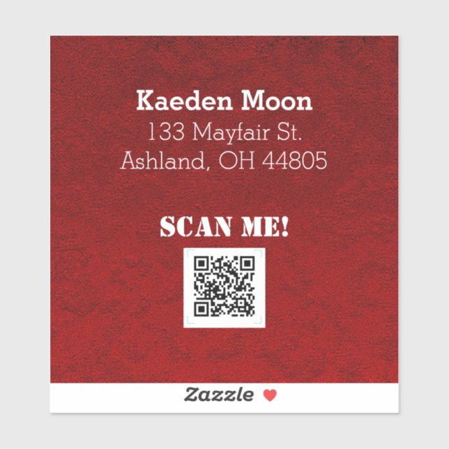 Sticker Code QR personnalisé (Feuille)