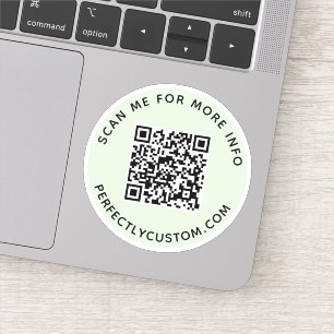 Sticker Code QR personnalisé Balancez-moi pour plus d'info