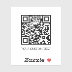 Sticker Code QR personnalisé Téléchargez votre propre co