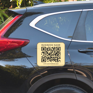 Sticker Code QR Url de votre nom d'entreprise Grand Noir &