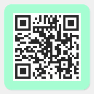 Sticker CODE QR vert Mint