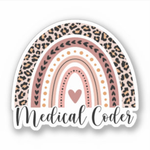 Sticker Coder Médicale Arc-en-ciel, Cadeaux de codage Médi