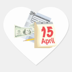 Sticker Cœur 15 avril -