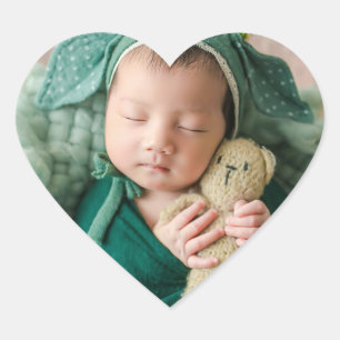 Sticker Cœur 1 Photo Bébé
