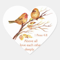 1 Pierre 4:8 Aimez-Vous L'Un L'Autre Écriture Prof