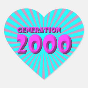 STICKER CŒUR 2000