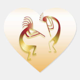 Sticker Cœur 2 Kokopelli #40