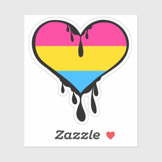 Sticker Coeur à goutte Pan Fide (Feuille)