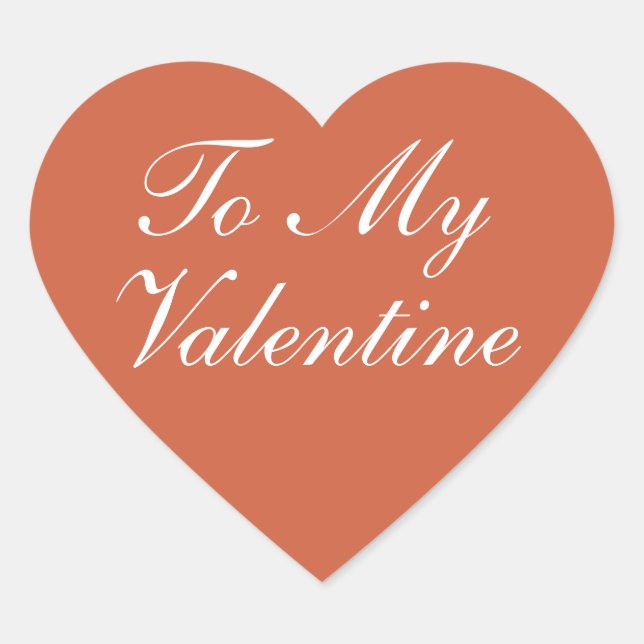 Sticker Cœur À mon cœur de la Saint-Valentin  (Devant)