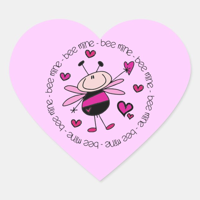 Sticker Cœur Abee Mine Valentine (Devant)