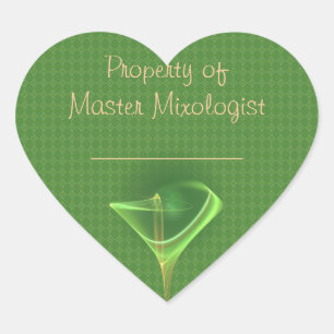 Sticker Cœur Absinthini Faery Martini Art