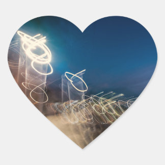 Sticker Cœur Abstract Intentional Camera Movement Night Light T
