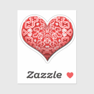 Sticker Coeur Abstrait