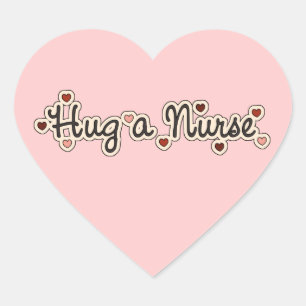 Sticker Cœur Accrochez-vous à une infirmière T-shirts et cadeau