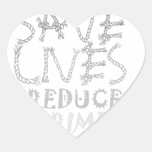 Sticker Cœur Accroître le changement avec : Sauvez des vies Réd