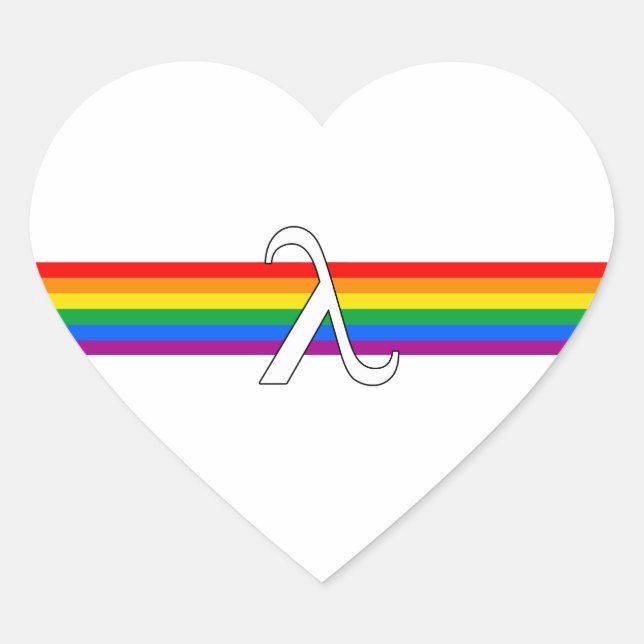 Sticker Cœur Activisme gay pride (Devant)