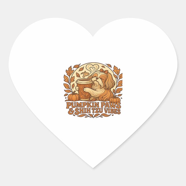 Sticker Cœur Adorable Spooky Golden Retriever Ghost Classic T-S (Devant)