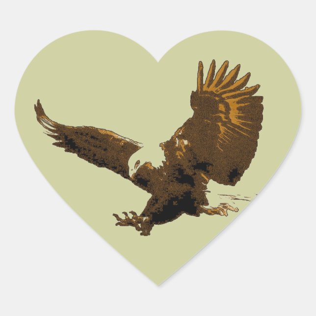 Sticker Cœur Aigle (Devant)
